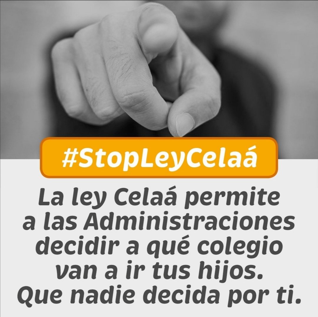 MDoloresChD's tweet photo. Los padres de los 8.217.662 alumnos en edad escolar no podrían escoger el colegio de sus hijos e hijas. No dejes que otros elijan por ti. ¡Di NO a la #LOMLOE!  #StopLeyCelaá #MasPlurales @MasPlurales 🧡🧡🧡 https://t.co/yWQobxF0qN