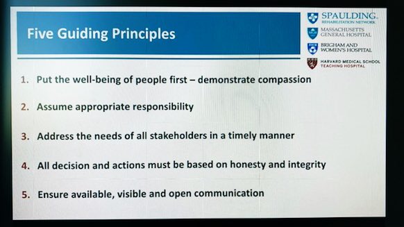 Amy Oxentenko MD (@amyoxentenkomd) on Twitter photo “Crisis leadership is more about who you are than what you know.”
🎯Put well-being of people 1st
🎯Assume responsibility
🎯Address needs of stakeholders
🎯Decide/act w/honesty/integrity
🎯Communication key
<a href="/CheriBlauwetMD/">Cheri Blauwet, MD</a>
#HerTimeIsNow
#SheLeadsHealthcare
#CrisisLeadership “Crisis leadership is more about who you are than what you know.”
🎯Put well-being of people 1st
🎯Assume responsibility
🎯Address needs of stakeholders
🎯Decide/act w/honesty/integrity
🎯Communication key
<a href="/CheriBlauwetMD/">Cheri Blauwet, MD</a>
#HerTimeIsNow
#SheLeadsHealthcare
#CrisisLeadership