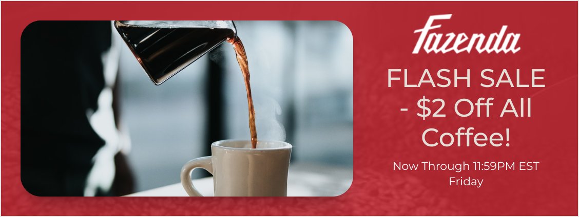 Flash Sale 💥 $2 Off Through Friday! It's been a long week with less sleep for almost everyone, so we wanted to help make things just a little better great coffee. - mailchi.mp/410a161961c8/f…