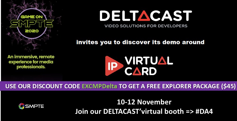 #video #smpte #smpte2020 #deltacasttv #st2110 #virtualcards