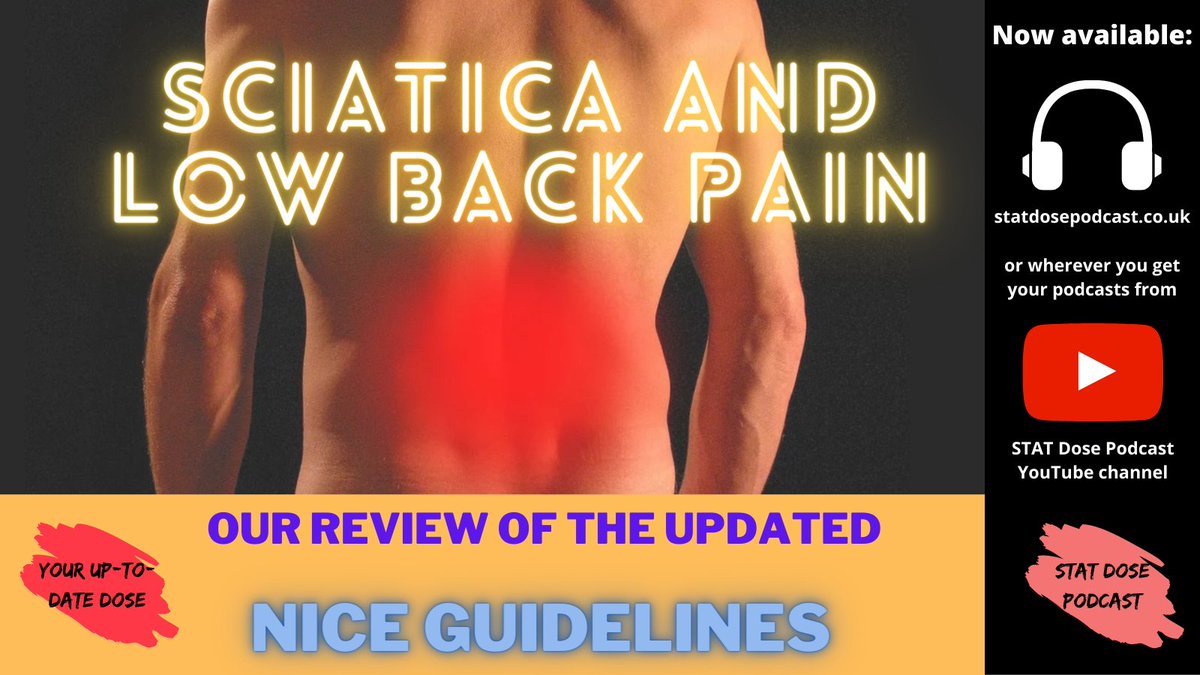 statdosepod's tweet photo. We have a new podcast available on Sciatica and Low Back Pain. Enjoy!

#podcast #FOAMed https://t.co/aQmjJknZnD