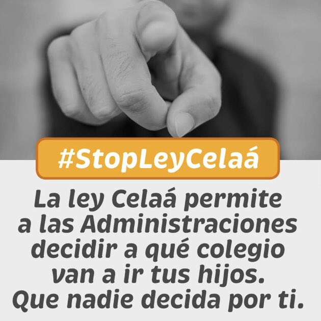 cricrihb's tweet photo. 🎗#StopLeyCelaa #LOMLOE #LOMLOEnoEsNuestraLey https://t.co/n7Ij0N6iKm