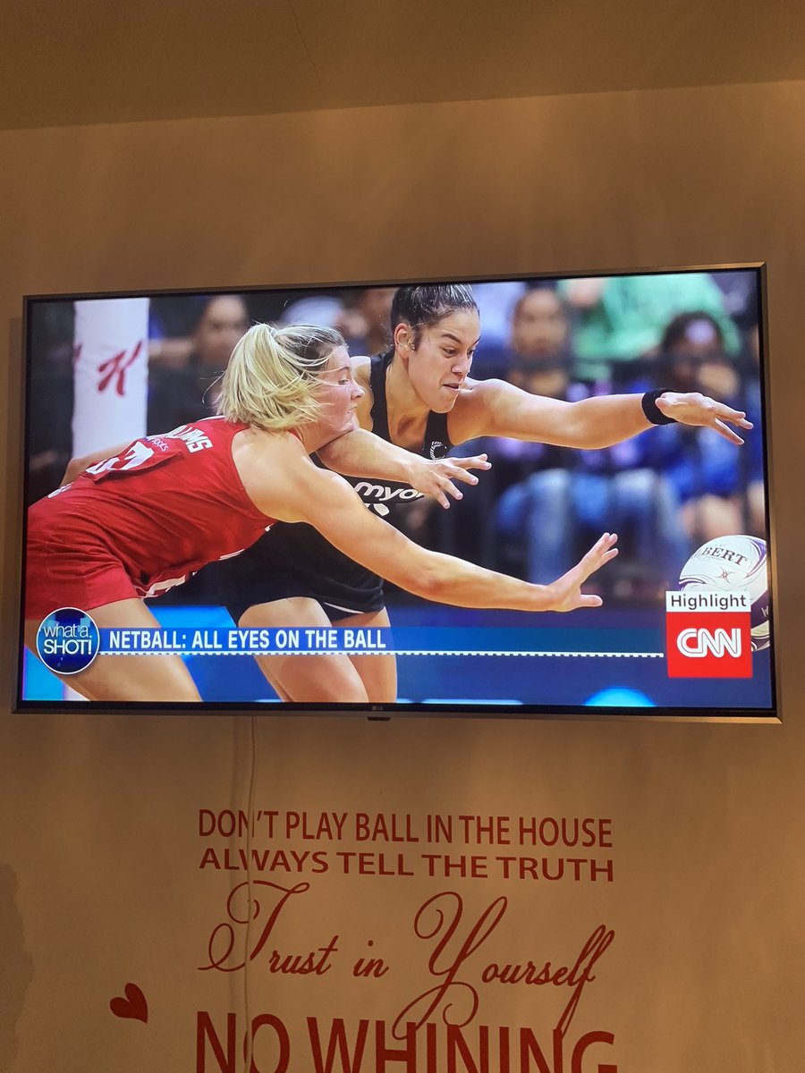 JadaBalster's tweet photo. Catching up on the election on @CNN and they show @EnglandNetball 

Not expected, and amazing (though very random)

Welcome break from Trump talk! 🌹 https://t.co/kN7gPIWDYE