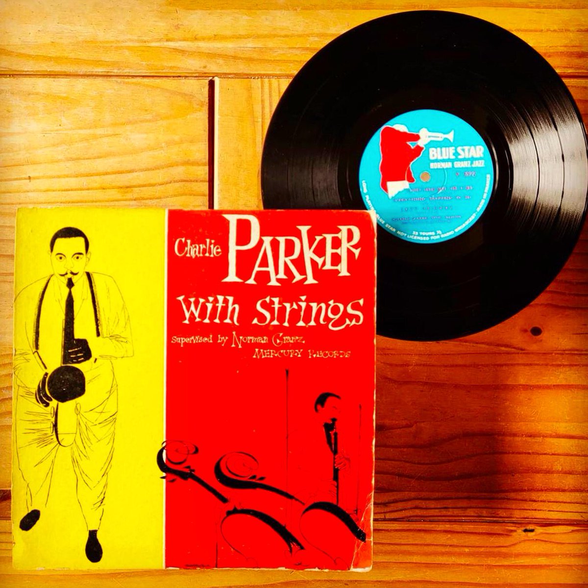 CharlieParkerKC's tweet photo. Shout out to Raphael (IG User @raphb2s) for sharing his copy of  CHARLIE PARKER WITH STRINGS on vinyl.  
Share your Bird music collection and rare vinyl using the hashtag #Bird2020 for a chance to be featured on the Charlie Parker official Facebook, Twitter and Instagram pages. https://t.co/7m9HL1XUIb