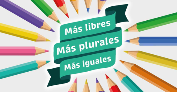 FEFCZaragoza's tweet photo. Queremos una enseñanza realmente plural e inclusiva en la que tengamos cabida 🧡tod@s🧡. La nueva #LOMLOE pretende acabar con esa pluralidad y por eso que decimos #StopLeyCelaá #MasPlurales https://t.co/KGqnHZqQhz