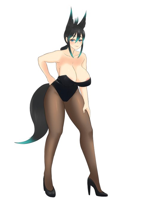 Commissioned image of @CaffenatedCat 's OC, Iclyn, thank you! 