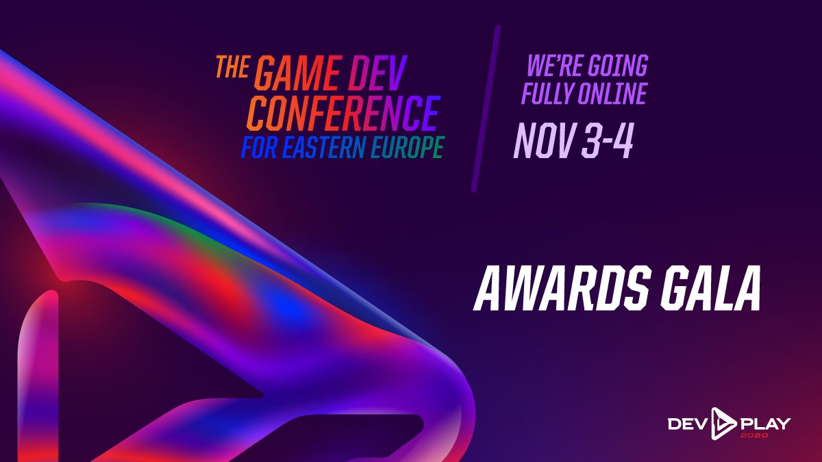 🎉🎉#DevPlay2020 Awards Gala: 

Best Visuals &amp; Best Game of The Show – The Path of Calydra, Varsav Game Studios 

Best Game Design – Werewolf: The Apocalypse, Different Tales 

Best Mobile Game – Gridpunk Battle Arena, neverGames 

Popular Vote - Move or Die, Those Awesome Guys