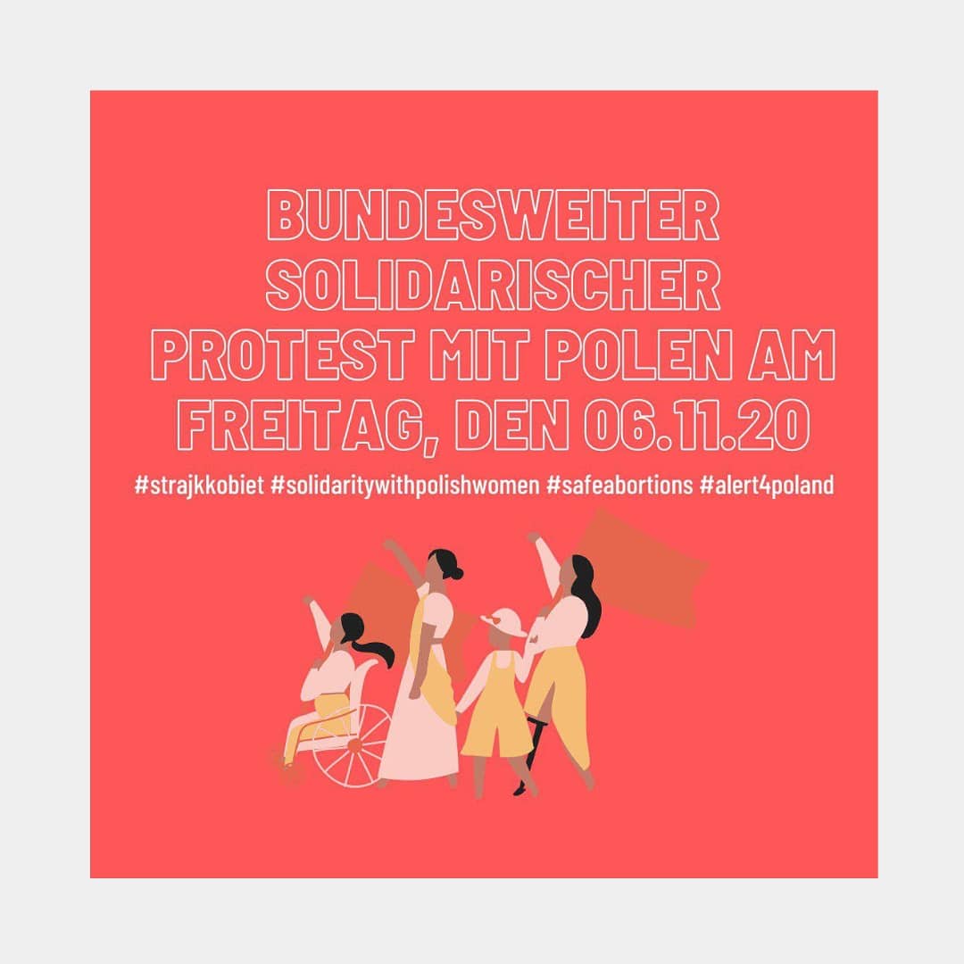 agisra25's tweet photo. Am 22. Oktober hat das Verfassunsgericht in Polen entschieden das ßAbtreibungrecht fast gänzlich zu verbeiten, so dass nur noch Abtreibungen im Falle von Straftaten oder bei Gefahr des Lebens der Mutter möglich sind. Viele Pol:innen sind wütend und #protestieren deswegen. https://t.co/jLtVvXMcTU