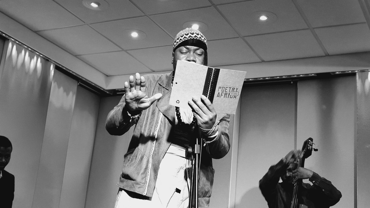 Qhakaza's tweet photo. Raheem Kemet
#ThePoetryEdition
#JazzuaryFMLiveSessions https://t.co/uYHEL0TOFw