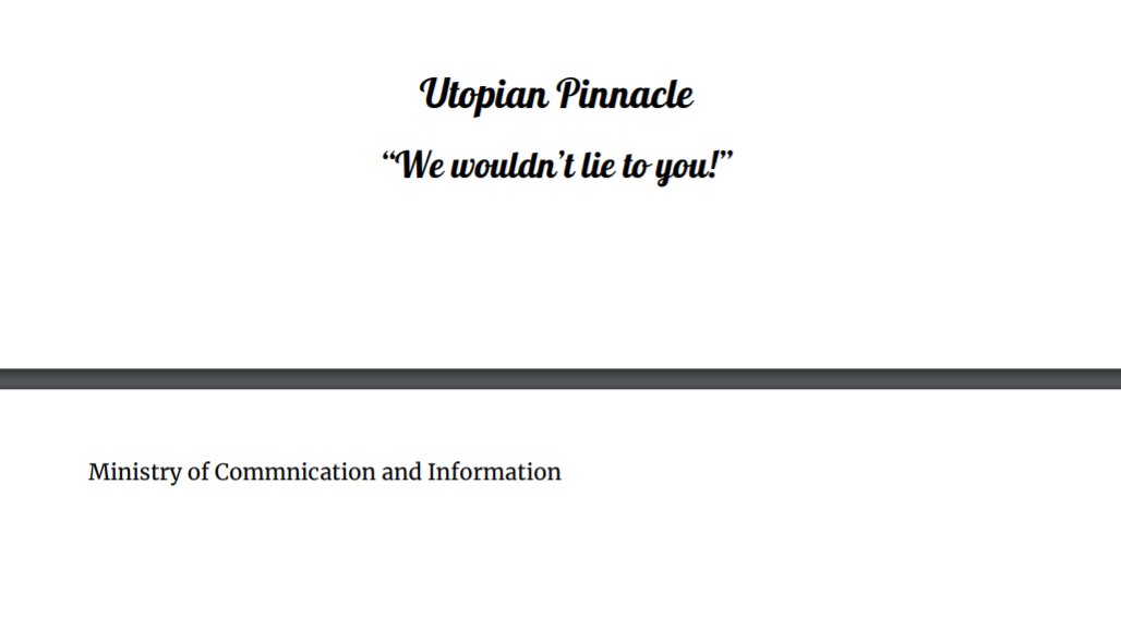news_utopia's tweet photo. U_Anon has obtained a copy of the Utopian MOI's FAKE "new letter"

This is propaganda, people! https://t.co/CQQkfitsPJ