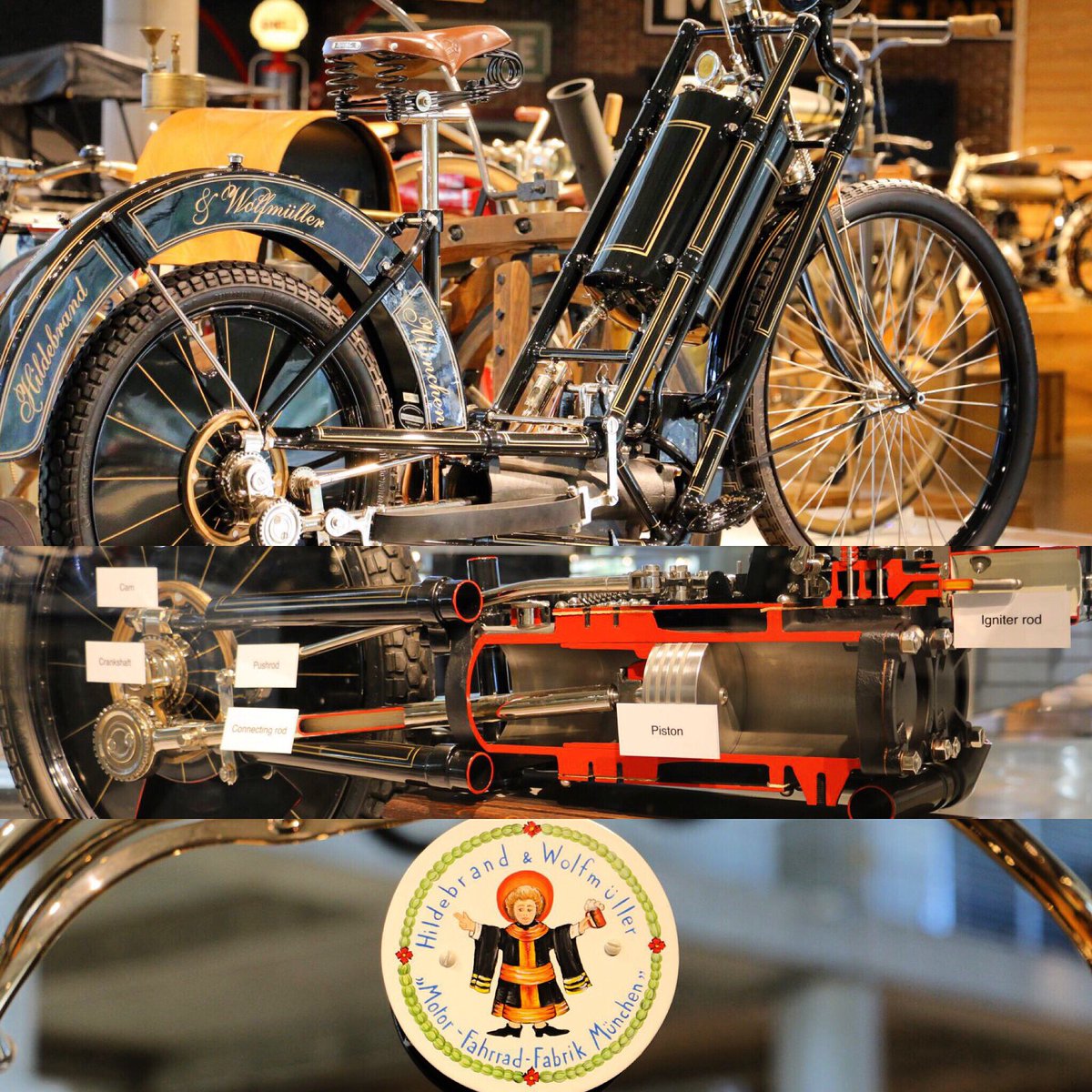7eye_sunglasses's tweet photo. #throwbackthursday The first production motorbike in history was 1488cc, 2.5bhp Hildebrand &amp; Wolfmüller, manufactured in Germany between 1894 and 1897. The original, unrestored machine was sold at an auction in 2010 for about $100,000

#motorcyclehistory #motorcycles #didyouknow https://t.co/MXYNbkDKWc