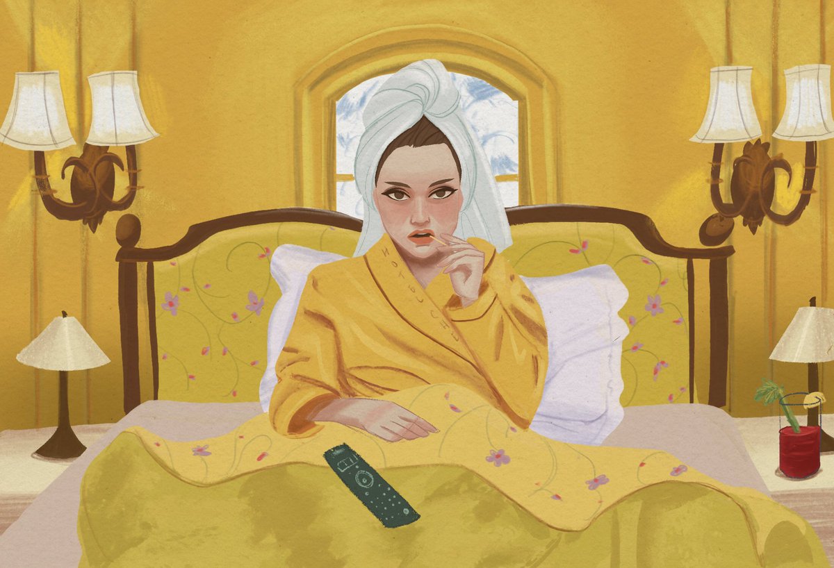 MelDaigleArt's tweet photo. YELLOW! 💛

I want to take part in #huevember this month, but I know I can’t take part every day. I thought I’d try and fit in a few of the main colours. I came across @marvimanzoni ‘s awesome idea of using movie scenes! So here’s a quick study from Wes Anderson’s Hotel Chevalier https://t.co/B2vdFXuubL