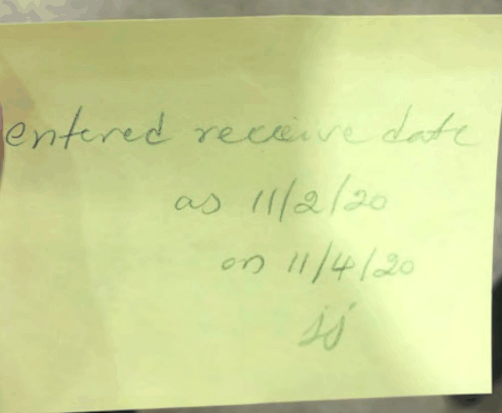 The affidavit that the judge noted was hearsay can be found here. https://beta.documentcloud.org/documents/20402184-trump-camp-declarationsQ: Which is generally known as hearsay, right? Trump's lawyer disagrees, saying there was a small note... slipped to the affiant by someone else.