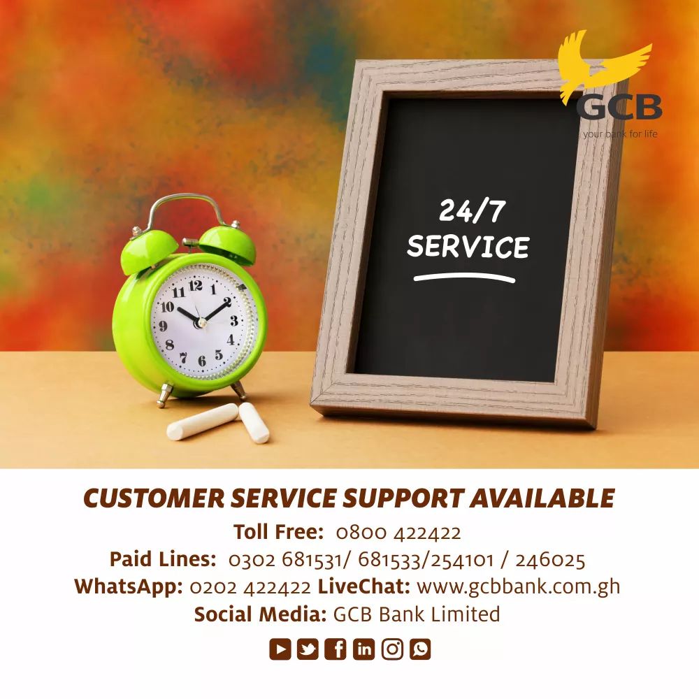 GCBBankPLC's tweet photo. The branches have closed, but we haven't!
If you need someone to talk to about our products/services or report an issue, get in touch now.  We are available 24/7.

#CustomerServiceSupport
#YourBank4Life https://t.co/11iDLOjHYu