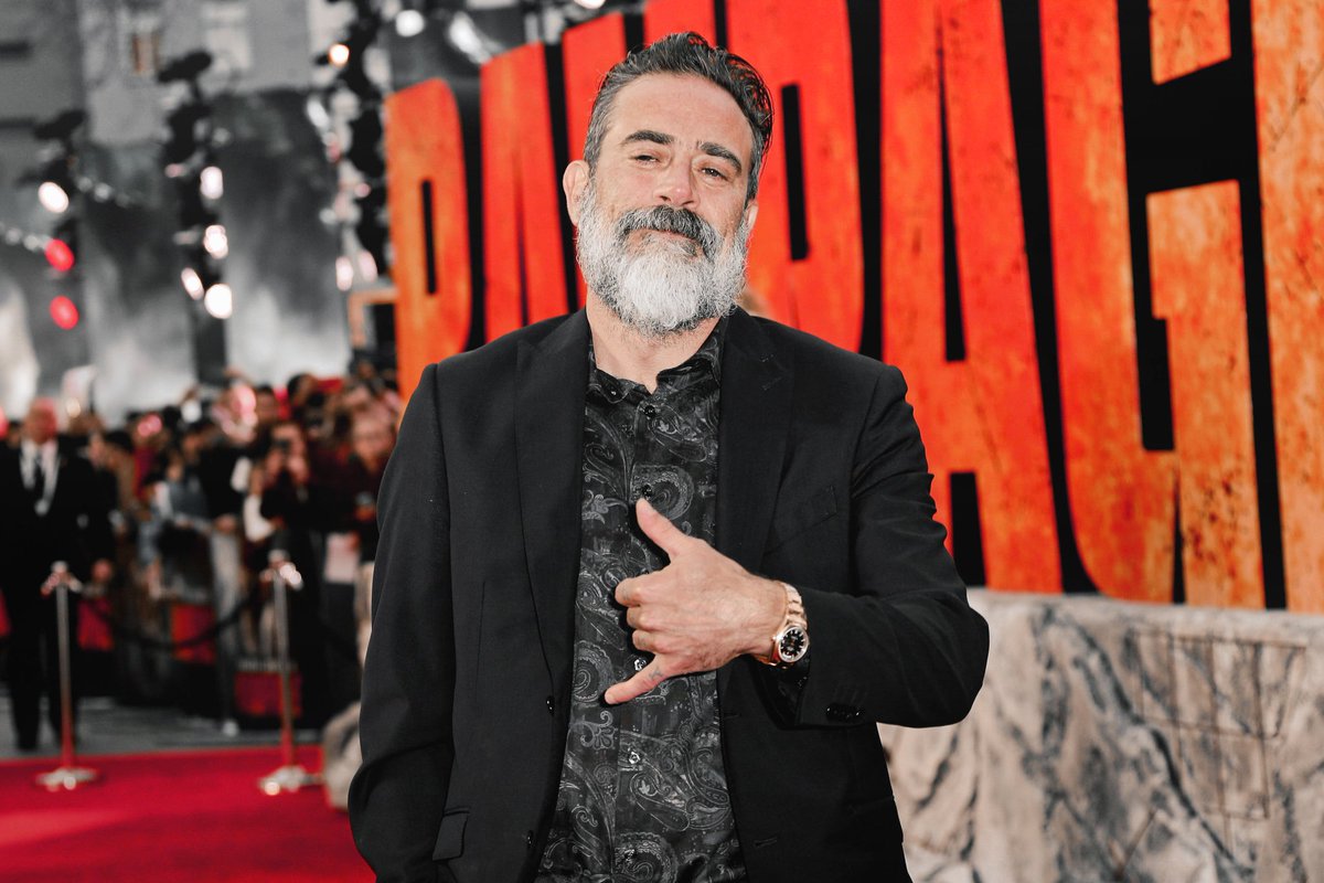 Jeffrey Dean Morgan at 'Rampage' premiere, 2018.