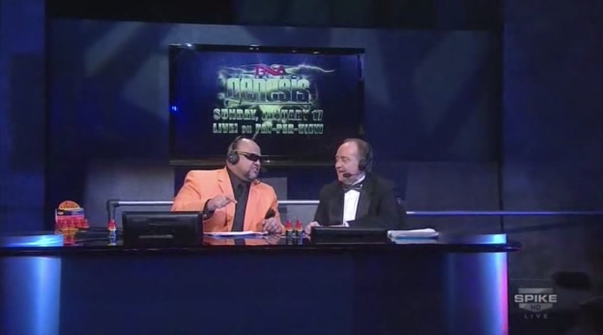 taz and tenay are here and they are fully stocked with 5 hour energy, then they throw to their broadcast colleague and personal friend of hulk hogan, bubba the sponge  #tna10