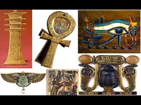 Protective amulets were worn as independent pieces, or fused into jewelry. The amulets were talismans or charms believed to give power, or to protect the wearer alive or dead. Amulets were made mainly for the afterlife, as memorial jewelry was habitual for ancient Egypt.