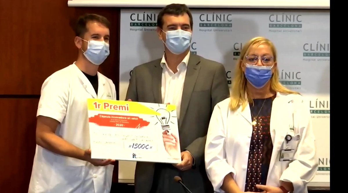 Molt content pel 1er premi a la millor càpsula innovadora en salut de <a href="/hospitalclinic/">Hospital Clínic</a>  pel programa Escurçant Distàncies. Un gran treball en equip. Seguim i seguirem! 💪💪
#eduso <a href="/ceesc_cat/">ceesc_cat</a> <a href="/SalutGOIB/">Conselleria de Salut</a> @albaverges