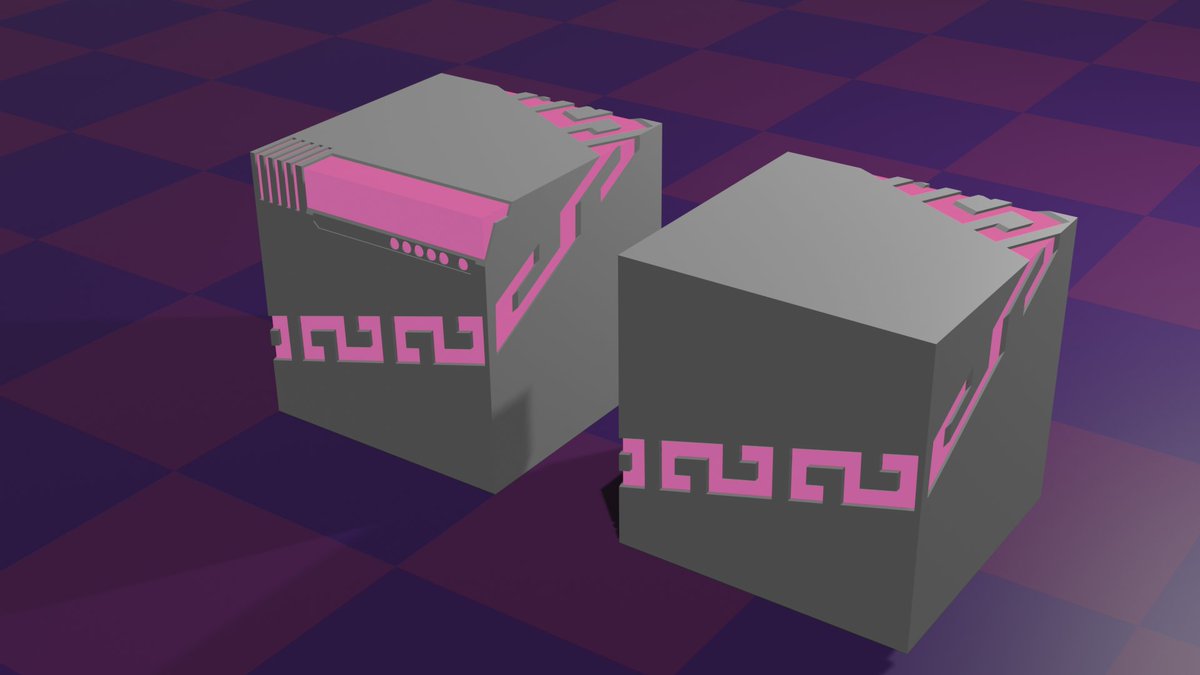 patsupyon's tweet image. ラーメンキューブを光らせたらなんだかかっちょよくなったぴょん
Boothで配布しようかな・・・
#GridModeler