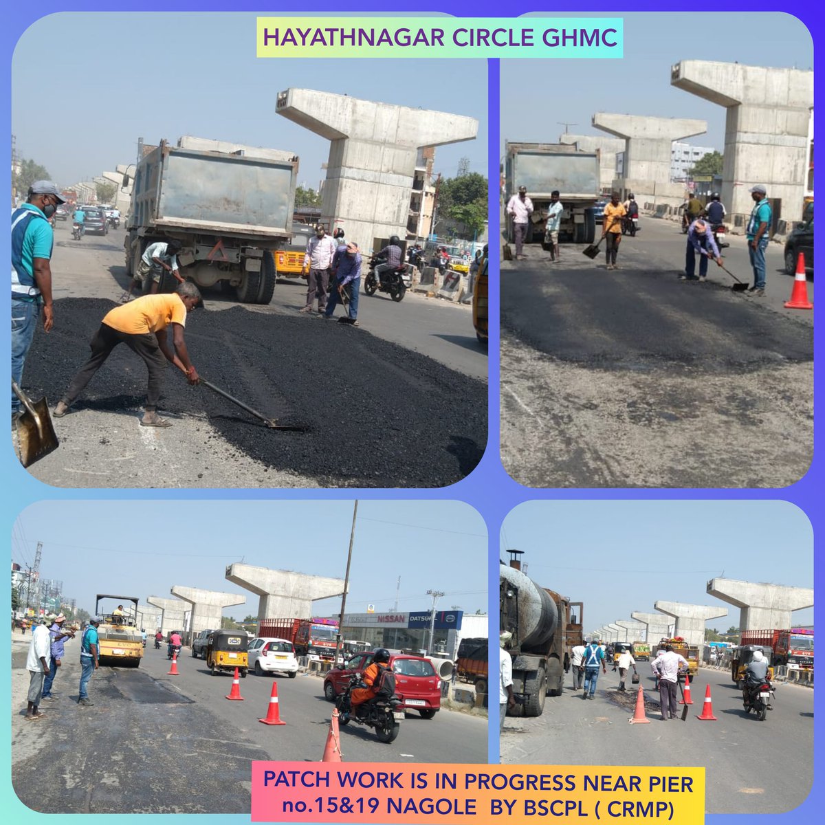 The CRMP team has restored the badly damaged road near Nagole