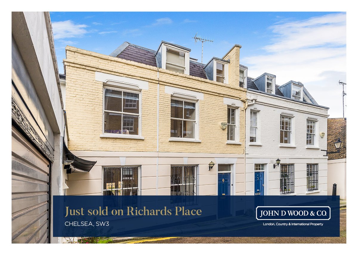 JDWandCoChelsea's tweet photo. We have just sold this low-built family house on Richards Place. #chelseaproperty #propertymarket #trustedforgenerations #sw3 #familyhome https://t.co/YOGaAmZ0ca