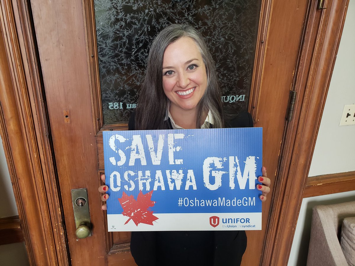 jennkfrench's tweet photo. I am glad that @UniforTheUnion &amp; @GM we were able to hammer out a tentative agreement to again build the future here in #Oshawa.  I am proud to have always believed in local autoworkers, &amp; proud to have stood alongside them &amp; their families. #goodjobs #canlab #onpoli #222 https://t.co/c76m4CQF6Y