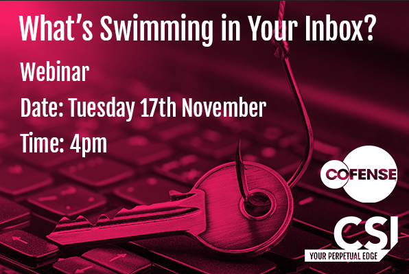 csiltd's tweet photo. Protect your Business against the No.1 cause of #Data Breaches in the #Financial Sector - #Phishing Attacks! Join our webinar with COFENSE now to find out how! https://t.co/7s6dYNOWDG https://t.co/wEB3GZZqp9