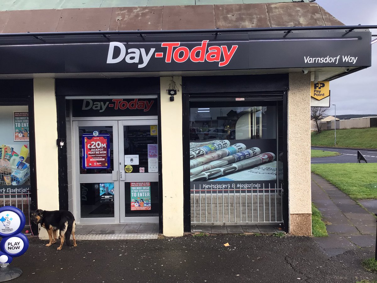ClaireNewsuk's tweet photo. Want to win The Sun for a whole year? This is just one of over 1,000 prizes up for grabs with @ScottishSun campaign. Pick up your loyalty card @varnsdorfway @airdrie our wee Jean&team🗞🗞#BounceOffChallenge @NewsUKRetail @Chris_HughesNUK https://t.co/oR236leqGf