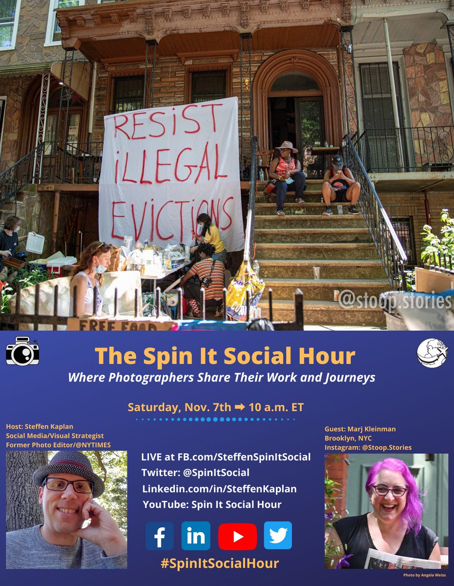 SpinItSocial's tweet photo. "A vehicle for raising all Brooklynite’s voices"
This Saturday on the #𝐒𝐩𝐢𝐧𝐈𝐭𝐒𝐨𝐜𝐢𝐚𝐥𝐇𝐨𝐮𝐫
𝑊ℎ𝑒𝑟𝑒 𝑃ℎ𝑜𝑡𝑜𝑔𝑟𝑎𝑝ℎ𝑒𝑟𝑠 𝑆ℎ𝑎𝑟𝑒 𝑇ℎ𝑒𝑖𝑟 𝑊𝑜𝑟𝑘 𝑎𝑛𝑑 𝐽𝑜𝑢𝑟𝑛𝑒𝑦𝑠.
Come learn about #StoopStories and
@MosaicMarj✍️
#Storytelling #Photography https://t.co/qlVkxnxaCX