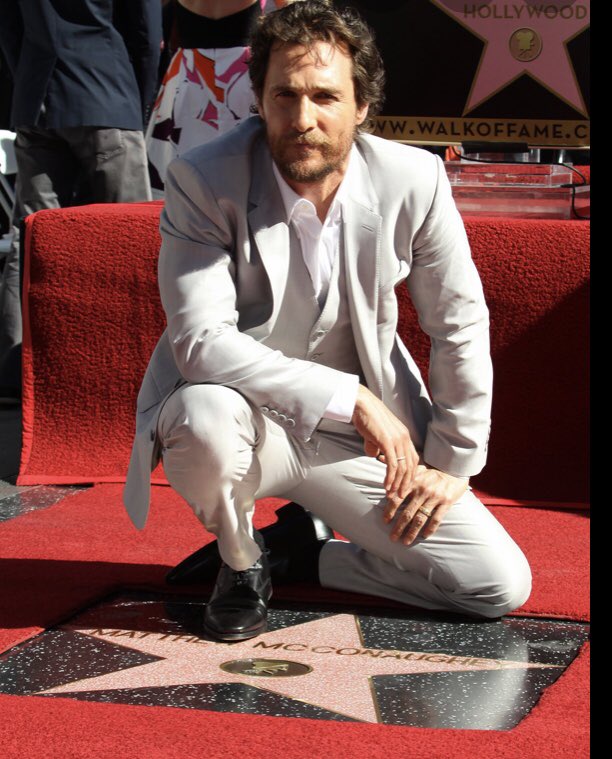 Alright, alright, alright! Happy Birthday to Walk of Famer Matthew McConaughey 
