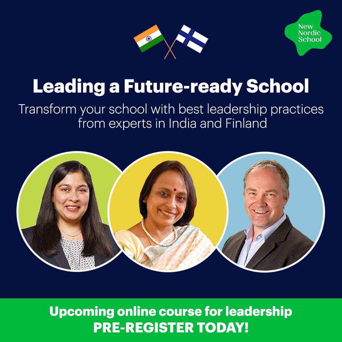 Are you prepared to lead your school towards #NEP2020 and the future of education? 🇮🇳 Pre-register for our online course and get ready to join <a href="/revathi_edu/">Revathi Srinivasan</a> and the NNS team as they share their expertise &amp; experiences ✅ bit.ly/2JyC5Iz #schoolleadership #leadershipcourse