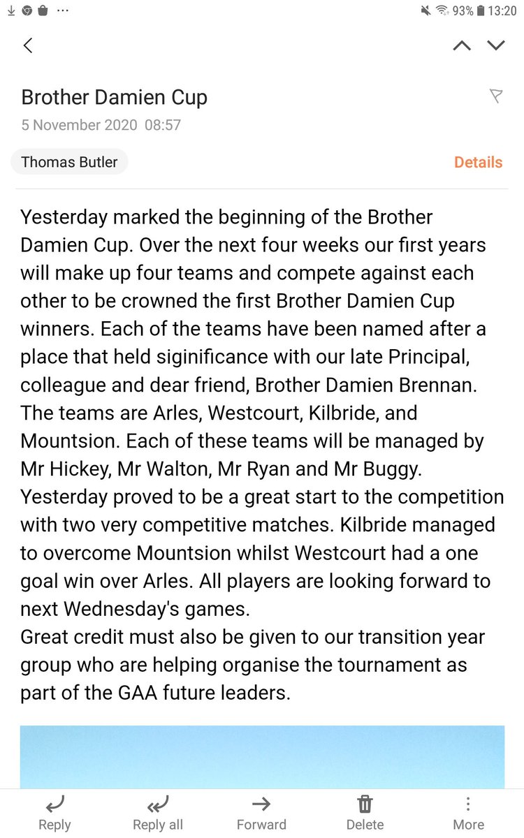 CallanCBS's tweet photo. Br. Damien cup. https://t.co/Ds6oILUBQ2