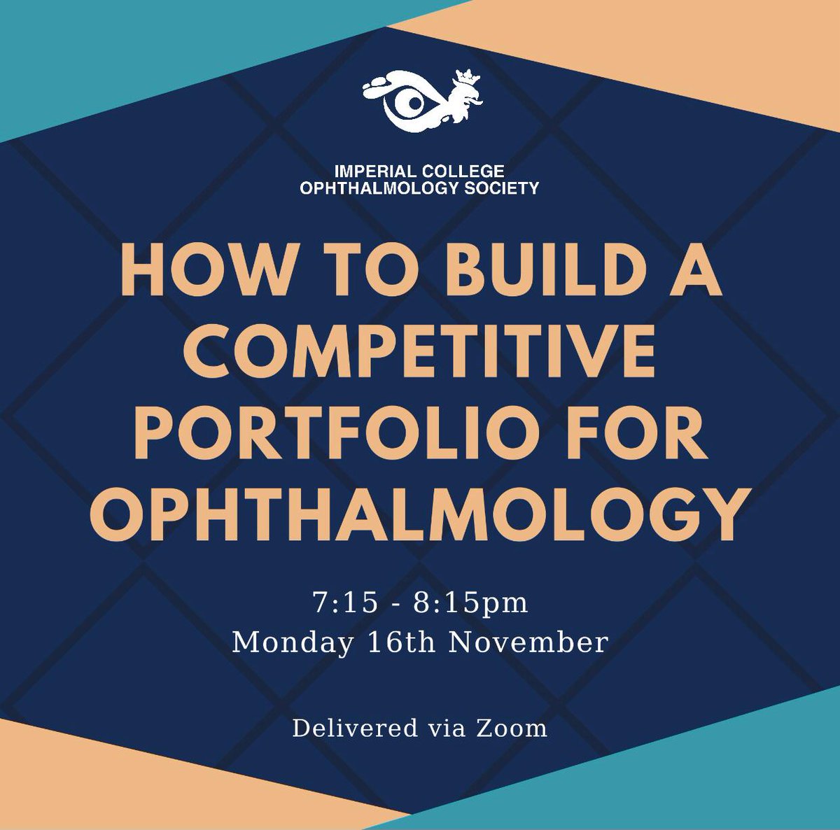 ICSMOphth's tweet image. Join us for our next event! Dr Arun Kirupakaran will be delivering this talk and he ranked THIRD nationally in Ophthalmology National Recruitment and graduated from Cambridge in 2017 with distinction! 🙌