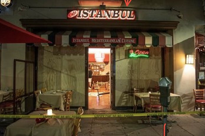 OnurErim_Eng's tweet photo. The #TurkishAmericans and #Turks all around the world, rightfully expect @BeverlyHillsPD @CityofBevHills @CHPsouthern @AGBecerra @CAgovernor to investigate & and bring the @armenian suspects of the #HateCrime against #CafeIstanbul in #BeverlyHills to justice ASAP. @serdarkilic9 https://t.co/6emDoLr2Ul