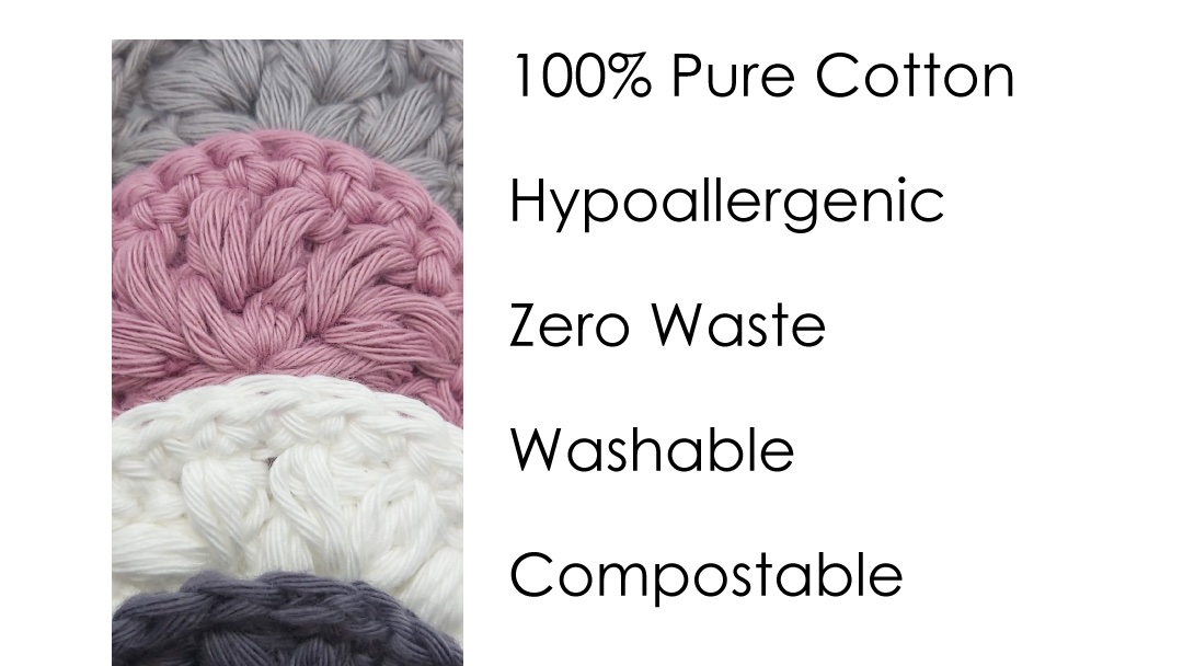 No more plastic puffs, cotton woolo pads or wipes being thrown into landfill. Sustainable skincare solutions available now. #handmadeisbetter #naturalproducts #biodegradable #crochetlove #shopindie #naturalskincare
#rosielovesaroma #veganbeauty #buyhandmade #aromatherapyskincare