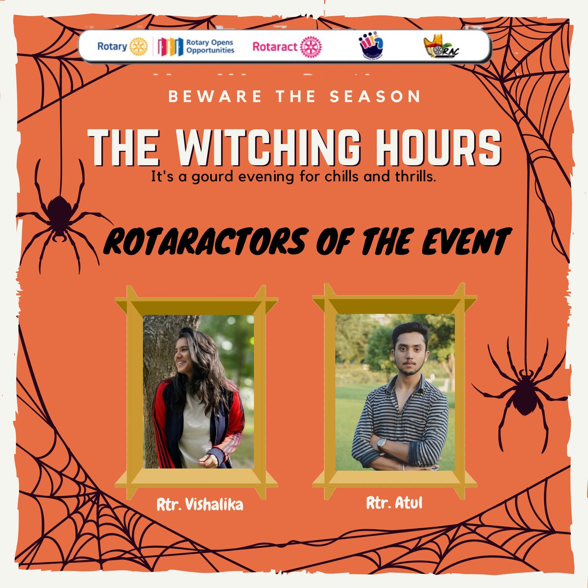 DavcRotaract's tweet photo. The Rotaract club of DAV College Chandigarh organised 'The Witching Hours' on the scary night of Halloween.

The rotaractors came up with spine-tingling creepy stories that made our blood run cold. 

✨Also there were some fun activities and games on the Halloween theme. https://t.co/qzZ0JNSAje