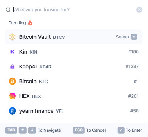 Trending search <a href="/CoinMarketCap/">CoinMarketCap</a> 🔥