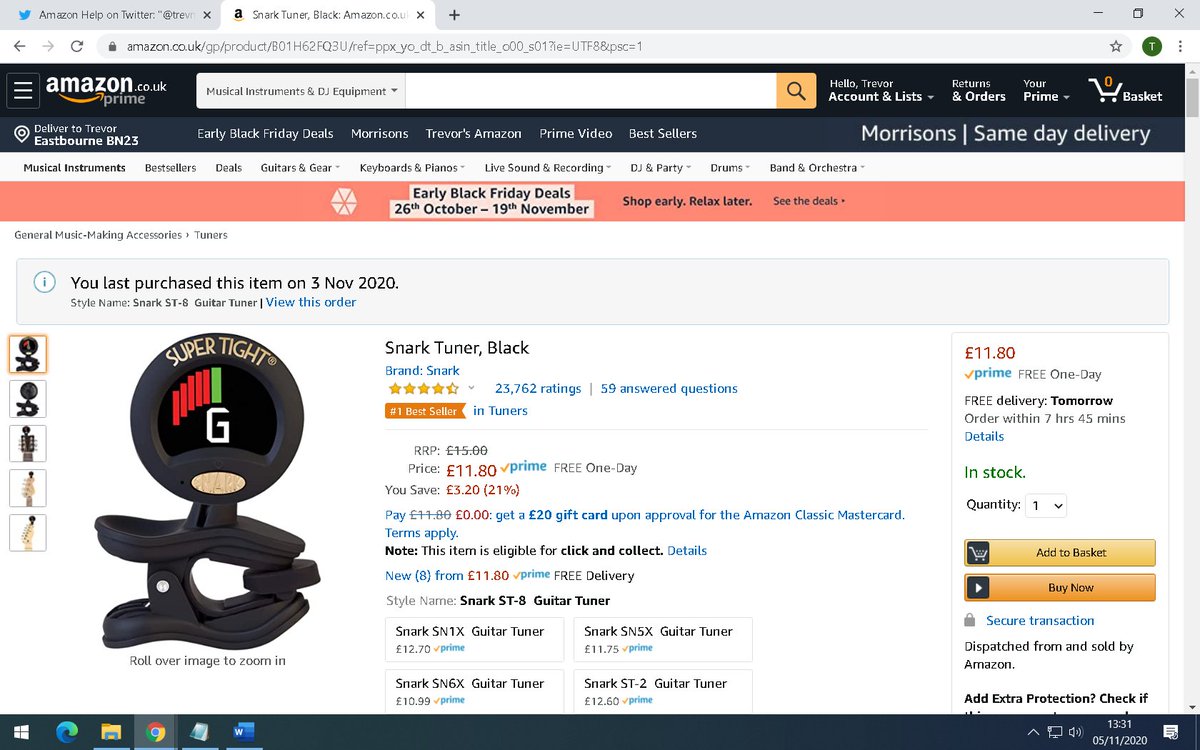 trevmitch76's tweet photo. @AmazonHelp https://t.co/iEDp3iBf8H