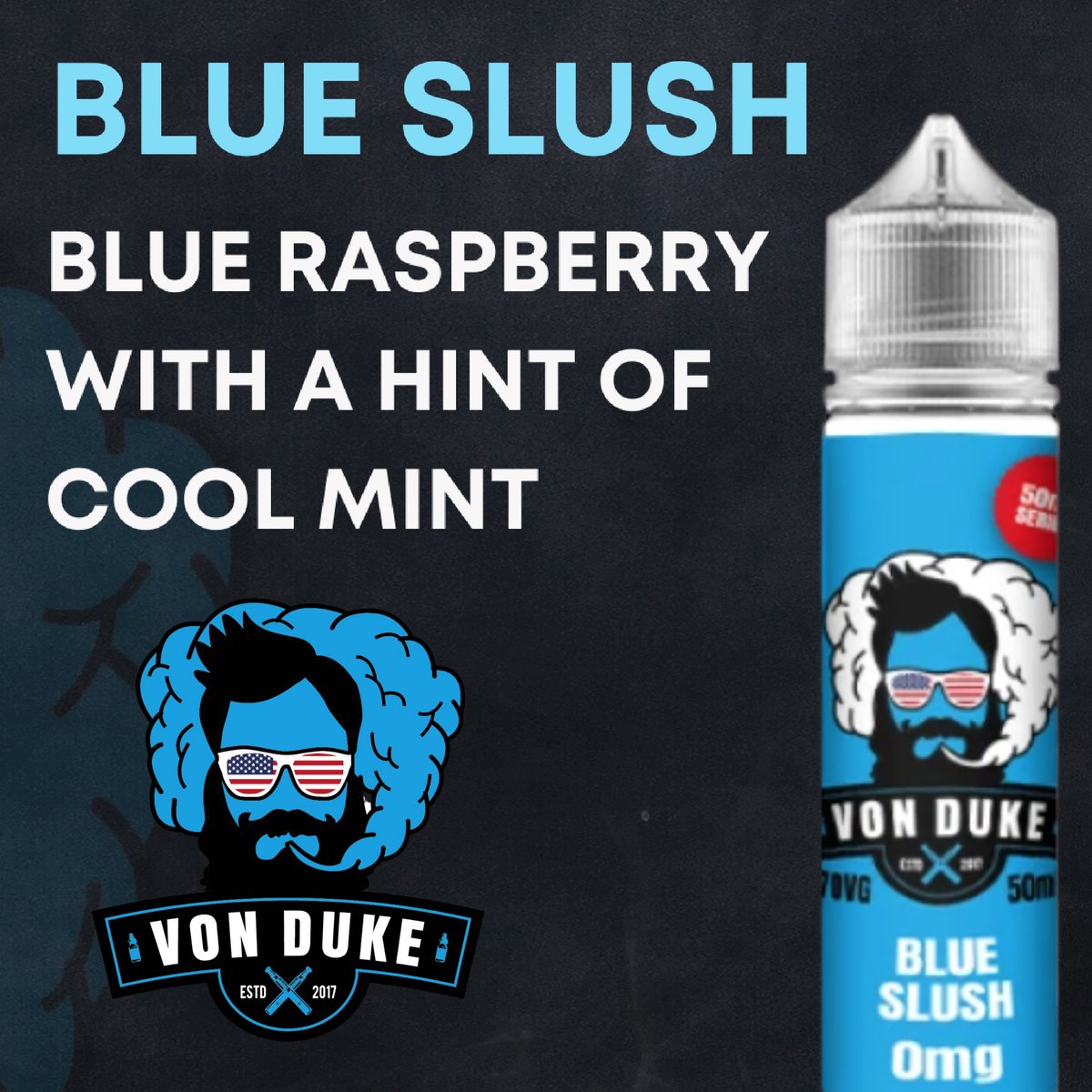 Get off your tush and grab a 50ml BLUE SLUSH for £4.99

The best blue raspberry available on the globe with a subtle cool mint breeze.

#eliquid #vape #vaper #vapeuk #vapedeals #shortfill #quitsmoking #cloudchaser