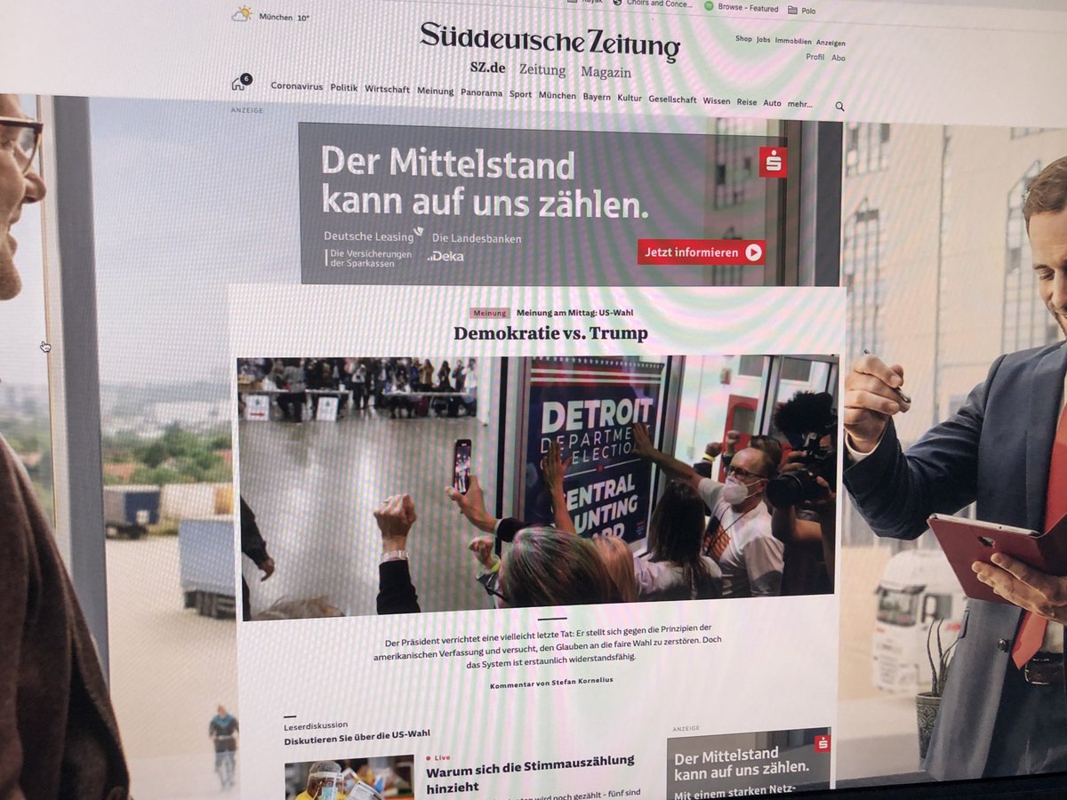 JWoelfing's tweet photo. Eins der beiden Abos werde ich wohl kündigen @faznet @SZ #USElection2020 https://t.co/X9oz9stpf2
