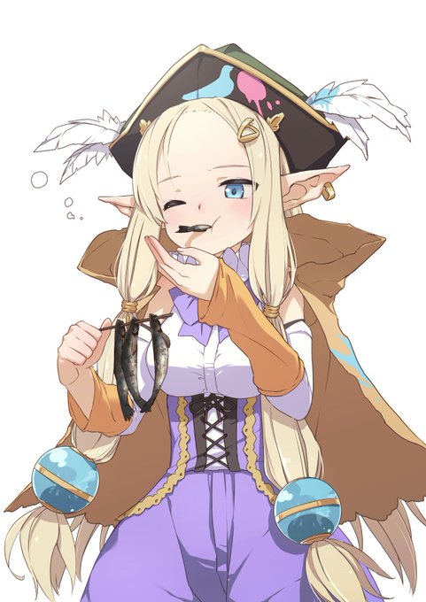 めざしを食べるエルフ(ルンファク3) 