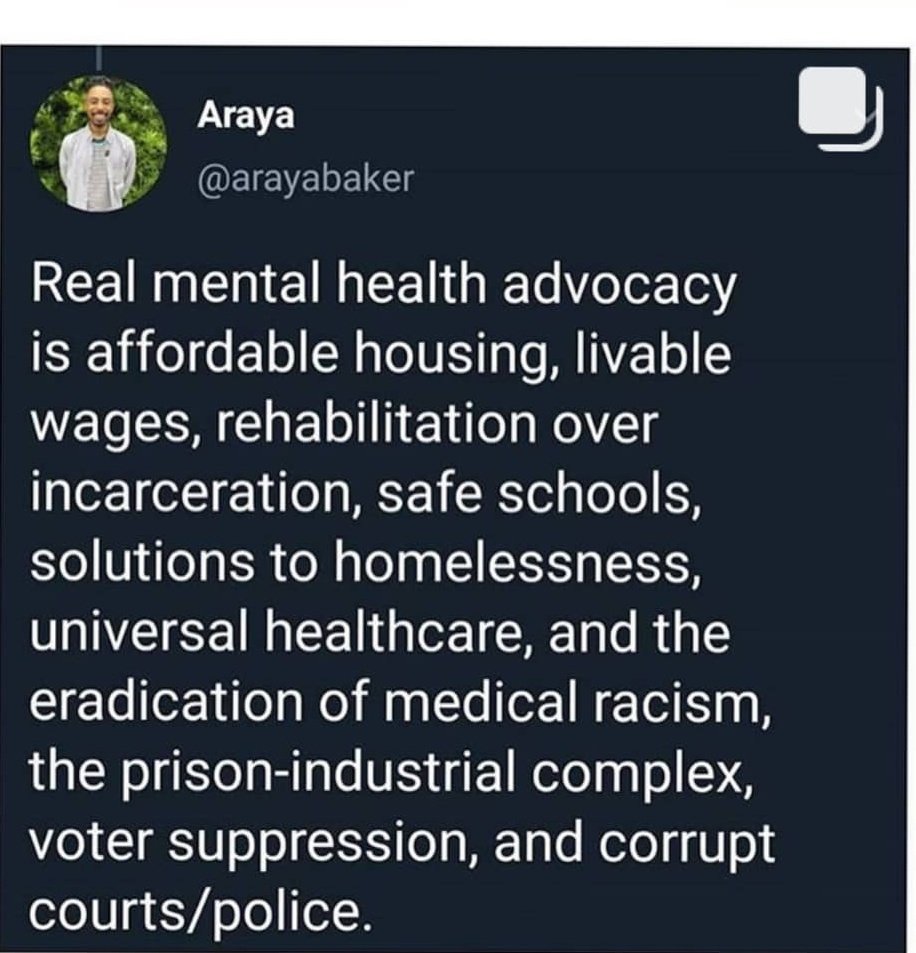 KDiastra's tweet photo. @nickaskewwrites I think toxic positivity is closely tied to privilege and lack of perspective that much of self-care and positivity is a privilege due to access (money, time, etc). #DecolonizeWellness https://t.co/YJDqKFv4W9