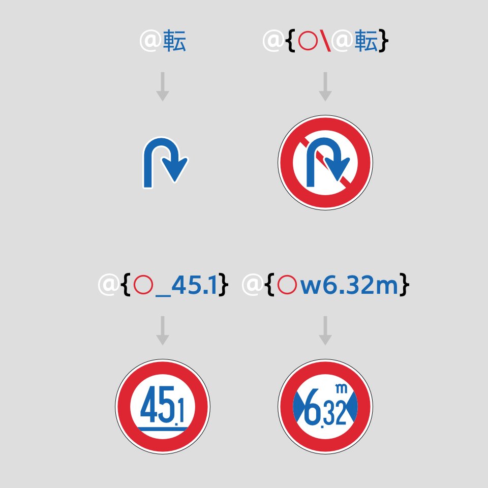 Uzivatel さゆぬ Na Twitteru 日本の道路標識の数字を元にしたフォント Nu みちしるべ を公開しました 無料 アプリケーションが対応していれば 部品を標識らしく自動的に組み立ててくれます T Co Nj2bjeflly