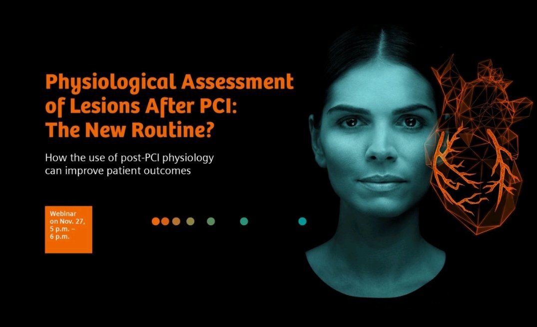 PSchlichtner's tweet photo. #Physiological #assessment of lesions after #pci. The new routine?
How the use of #postPCI physiology can improve #patientoutcome!
Discuss with @BernardBruyne
@JoostDaemen and @SimoneBiscaglia. Nov 27, 5-6pm
https://t.co/E3w9Gl1RjX https://t.co/fCxefdCx2R