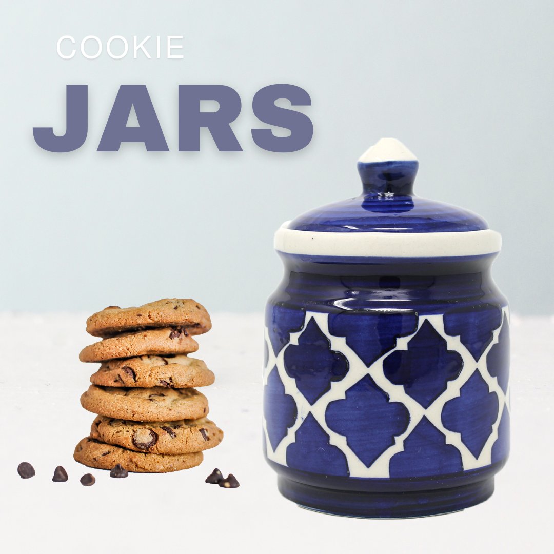 Grab this exclusive blue Moroccan multipurpose cookie Jar.
.
Shop now - cutt.ly/sgFHHCA
.
 #theearthstore #ceramicjars #vocalforlocal #kitchenware #influencermarketing #ceramic #coffeelover #homedecor #diwaligifts #moroccanart #tealovers #claypottery #onlineshopping