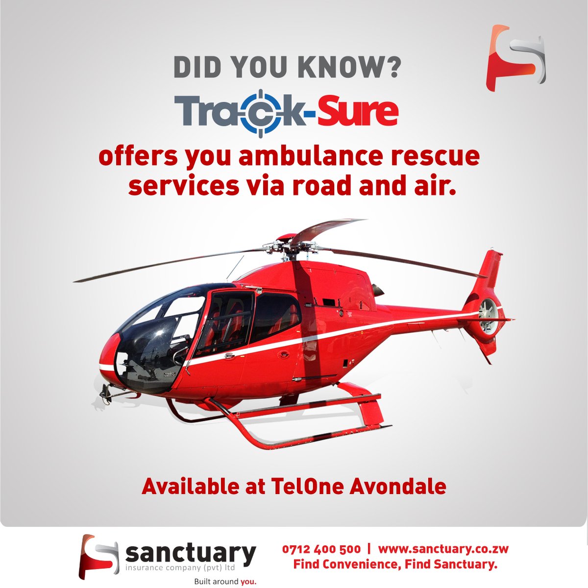 sanctuaryinsure's tweet photo. Prevention is better than cure. Come to TelOne Avondale and get Track-Sure to always have #peaceofmind
#BuiltAroundYou
#findsanctuary
#findconvenience
#insurance
#zimbabwe
#TelOne https://t.co/z6yv25EJp8