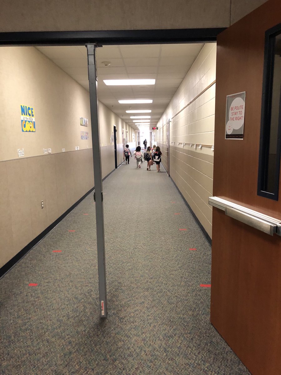 Love talking with these    students this morning!  Out the window they saw a heart and said it was because we had all the love at our school! #MinshewStrong