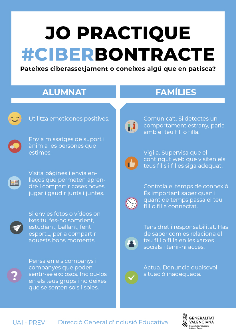 RaquelAnGi's tweet photo. Hui 5 de novembre,dia Internacional contra la violència i l'assetjament escolar i ciberassetjament, realcem el treball que realitzeu les comunitats educatives per construir espais educatius segurs i a crear un clima de tolerància zero davant situacions de violència. #BonTracte https://t.co/IRv9z7GL0o