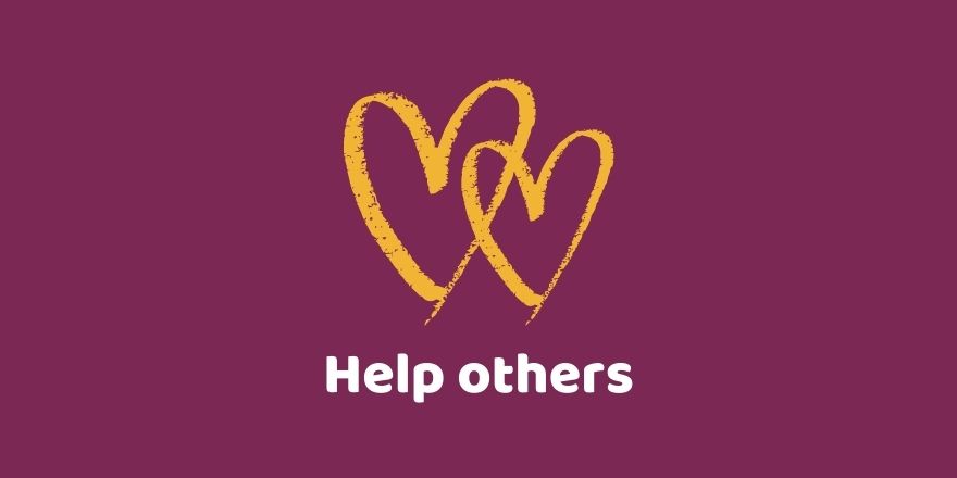 Help othersPeople who help others have been shown to be more resilient to stress. You could volunteer for a local charity, or do a random act of kindness a day – read our blog for some ideas:  https://bit.ly/36aYL9c&nbsp; (5/6)