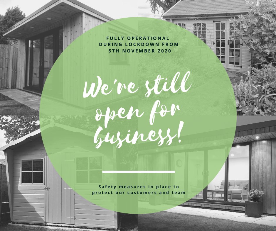 FordsSheds's tweet photo. Our manufacturing &amp; installation service will remain fully operational with safety measures in place to protect our customers &amp; team. For all enquiries please email info@fordsgardenbuildings.co.uk #Gloucestershire  #glosbiz #homeoffice #gardenoffice #shoplocal #StaySafe https://t.co/sIEOdf1Bxy